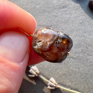 Fire Agate Pendant tumbled
