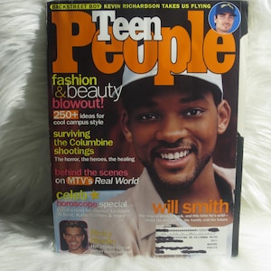 People Magazine August 1999 Will Smith| Magazine for Teens| Special Issue| Teenager Magazine| NSYNC| Ricky Martin| MTV Real World| Pop Stars