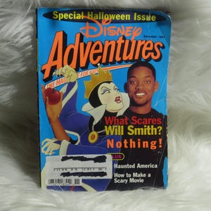 Will Smith Vintage Disney Adventures 1997 Magazine| Halloween Special Edition| Retro Magazines| Comic Book| 90s Magazine| Classic Magazine