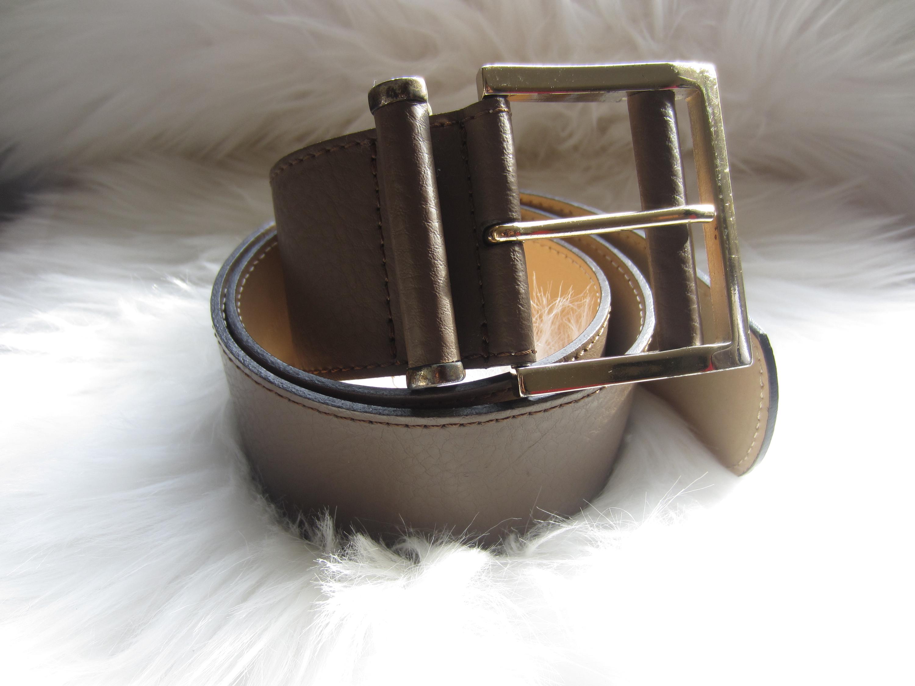 BANANA REPUBLIC Brown Made In Italy Genuine Leather Belt‎ Size Small Wide Preppy Reversible Leather Dress Belt | Banana Republic main image 3