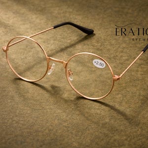 Copper Frame Glasses - Etsy display picture 1