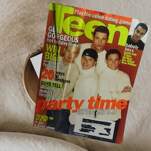 Teen Magazine December 1999 98 Degrees| Magazine for Teens| Teenager Magazine| NSYNC| Kid Rock| Ben Affleck| Single Issue| Old Magazine