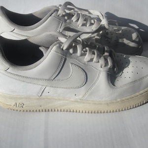 Nike Air Force 1 Men Sneakers US 10 White | Retro Sneakers| Nike Athletic Low Sneakers| Nike Basketball Shoes| Y2K Fashion