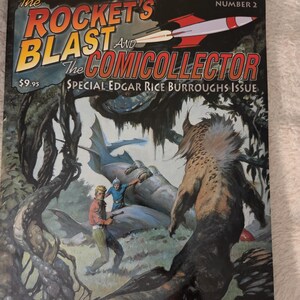 Raketens explosion och Comiccollector #2 (2001) Edgar Rice Burroughs specialnummer Tarzan Comic Collectors Magazine