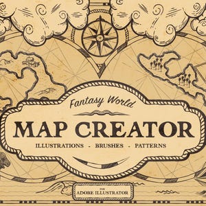 Fantasy World: Antique Map Creator - Map Maker Toolkit