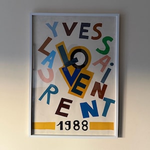 Yves Saint Lauren 1988 Liebeskunstwerk