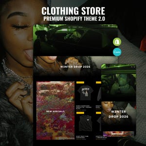 Streetwear Shopify Theme | Clothing Brand Shopify Template | Shopify 2.0 Fashion Store Theme | Ecommerce Website Template | Y2K