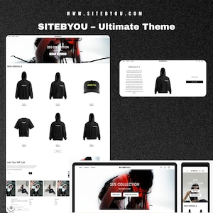 Ultimate Shopify Theme | Shopify 2.0 Theme Template | Fashion Shopify Theme | Shopify Clothing | Website Design Template | Shopify |SiteByou