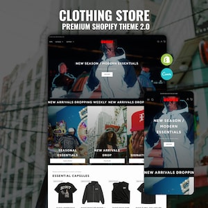 Luxuriöses Shopify-Theme | Vorlage für Bekleidungsmarken | Shopify-Theme + Shop-Einrichtung | Shopify 2.0