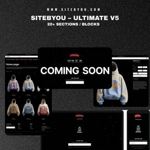 SiteByYou Ultimate v5 – Premium Shopify 3.0 Fashion Theme | Starter Clothing Template | Modern Website Design for Shopify