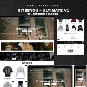 SiteByYou Ultimate v1 – Premium Shopify 3.0 Fashion Theme | Starter Clothing Template | Modern Website Design for Shopify