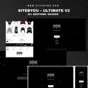 SiteByYou Ultimate v2 – Premium Shopify 3.0 Fashion Theme | Starter Clothing Template | Modern Website Design for Shopify