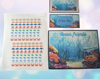 Ocean Friends Savings Challenge: Interactive Budgeting Sticker Game