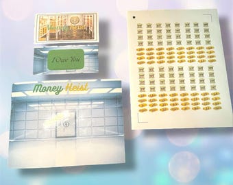 Money Heist Savings Challenge: Budgeting Game with Stickers