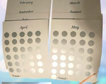 365-Day Savings Challenge: Scratch-Off Monthly Kit