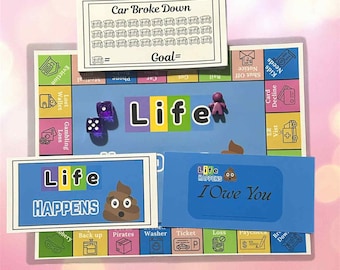 Life Happens Budget Game Board | Fun Financial Savings Challenge