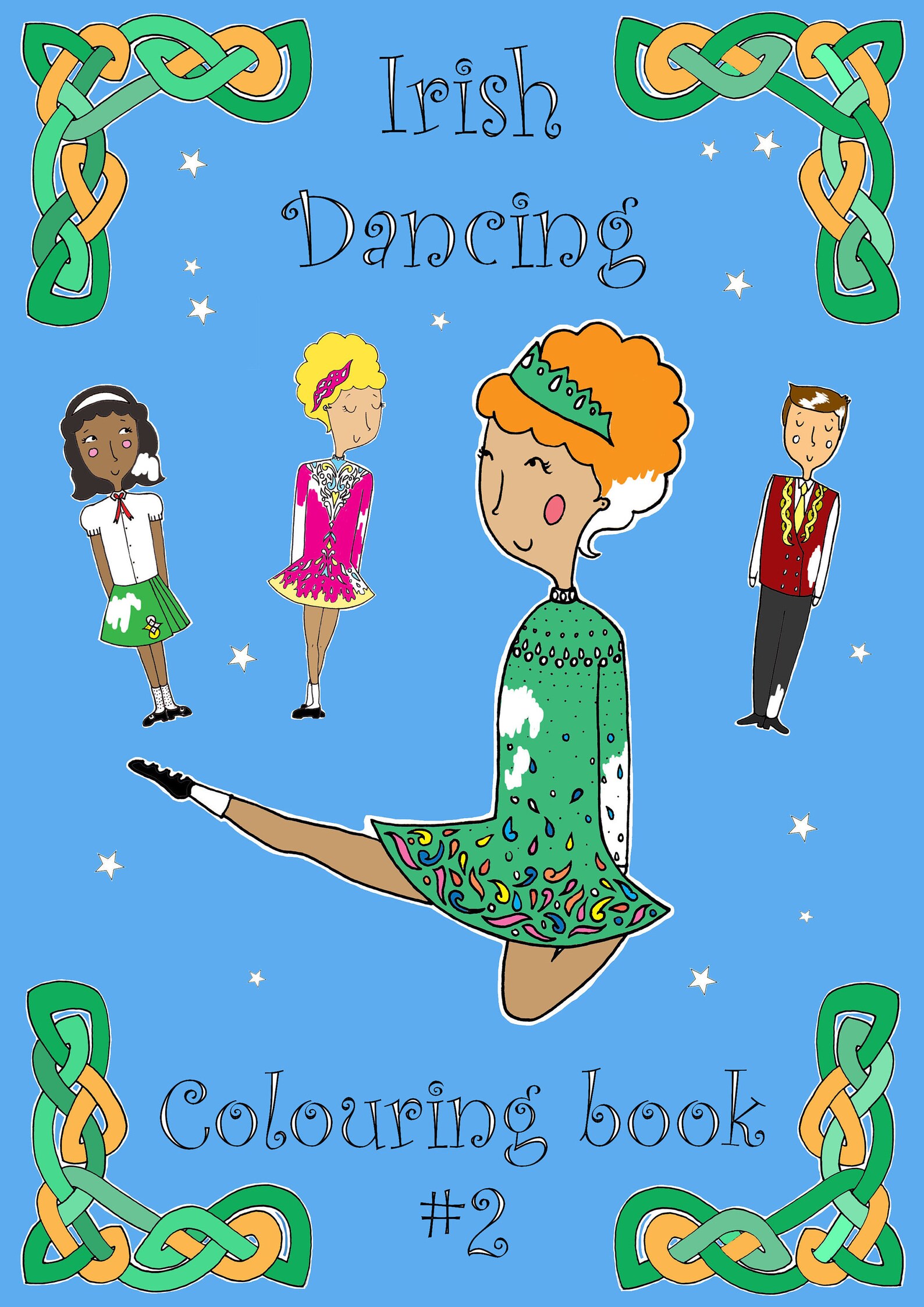 Irish Dancing Colouring Book 2 | Etsy