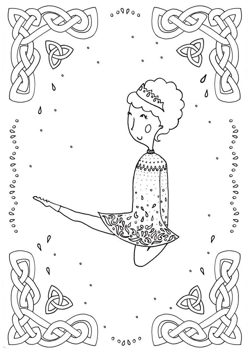 Irish Dancing Colouring Book 2 | Etsy
