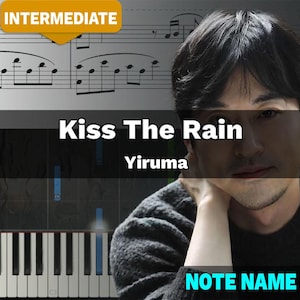 Kiss The Rain - Yiruma Piano (Piano Sheet Music) PDF With Note Name | Sheet Piano | VMusic