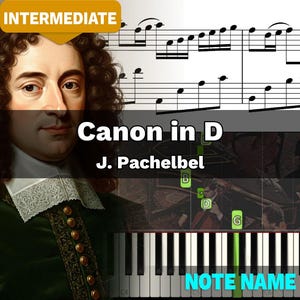Canon in D - Lemontart Piano (Piano Sheet Music) PDF With Note Name | Sheet Piano | VMusic