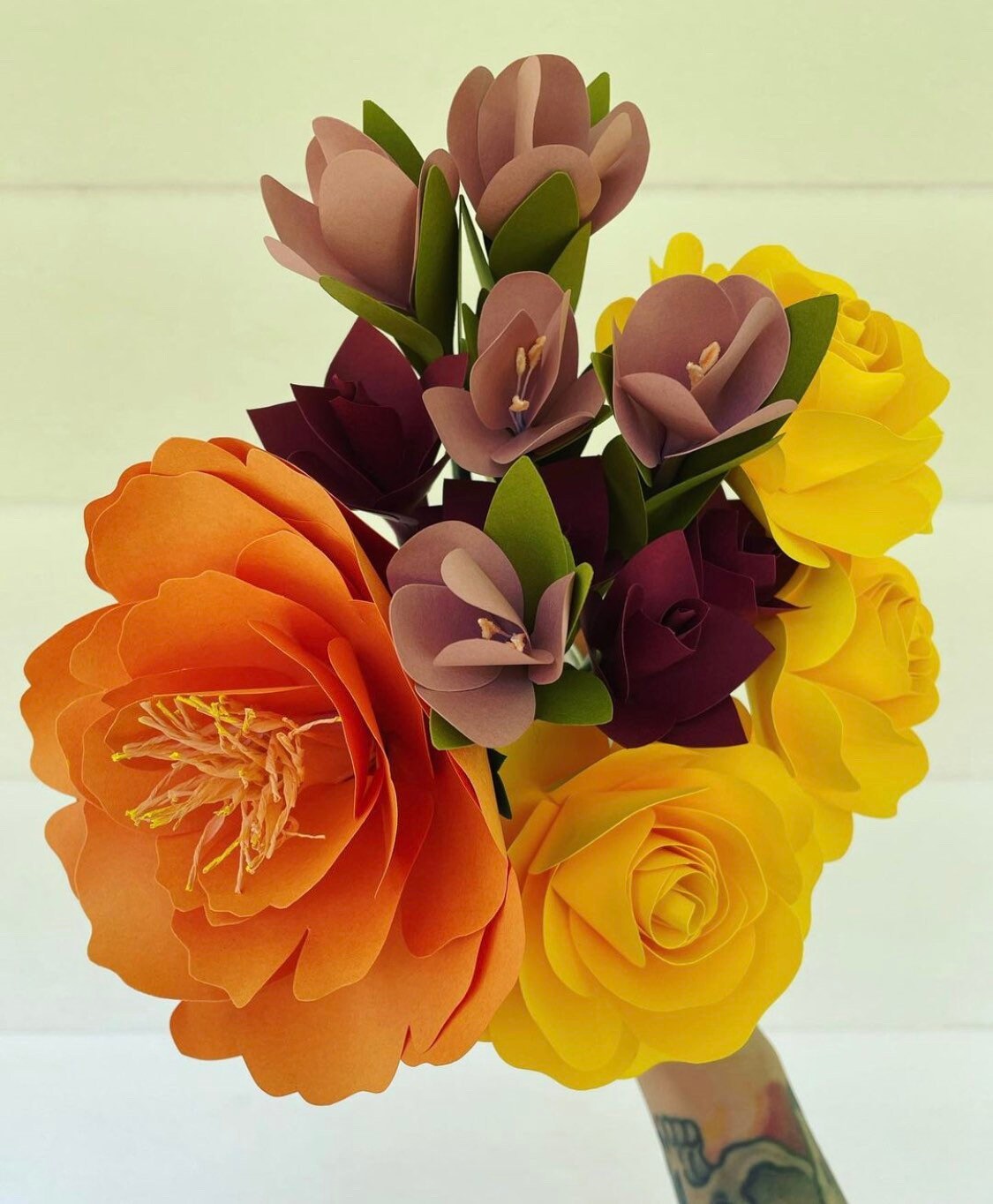 paper flowers, mothers day gift paper flower bouquet paper protea paper