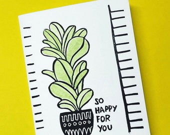 Blank Card, hand printed cards, Thank You card, Birthday Cards, Block printed stationary, Love note, block printed card, congratulations,