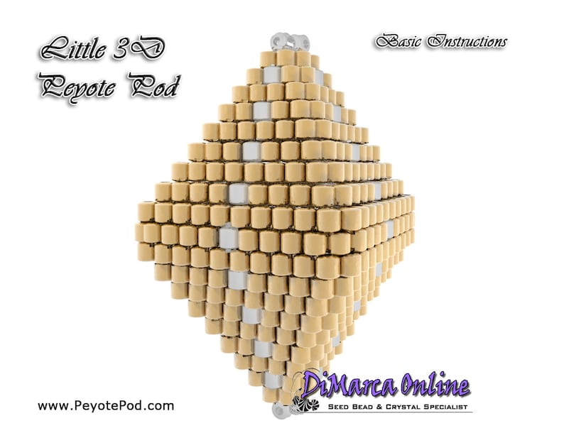 3D Peyote Pod Beading Pattern ALPHABET 27 X With Basic Etsy