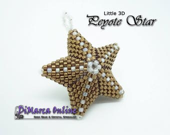 Beading Pattern/Tutorial LITTLE 3D PEYOTE STAR - Basic Instructions