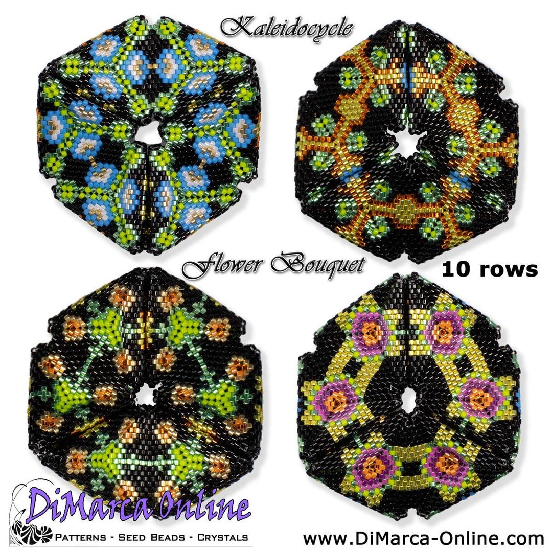 Tutorial 10 Rows 3D Kaleidocycle Beading Pattern/tutorial FLOWER