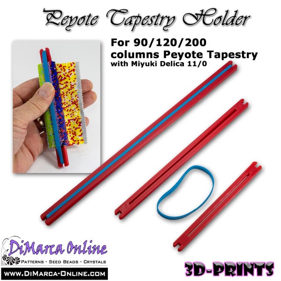 PEYOTE TAPESTRY HOLDER (3 x) - 3D Printed (90, 120 or 200 columns)
