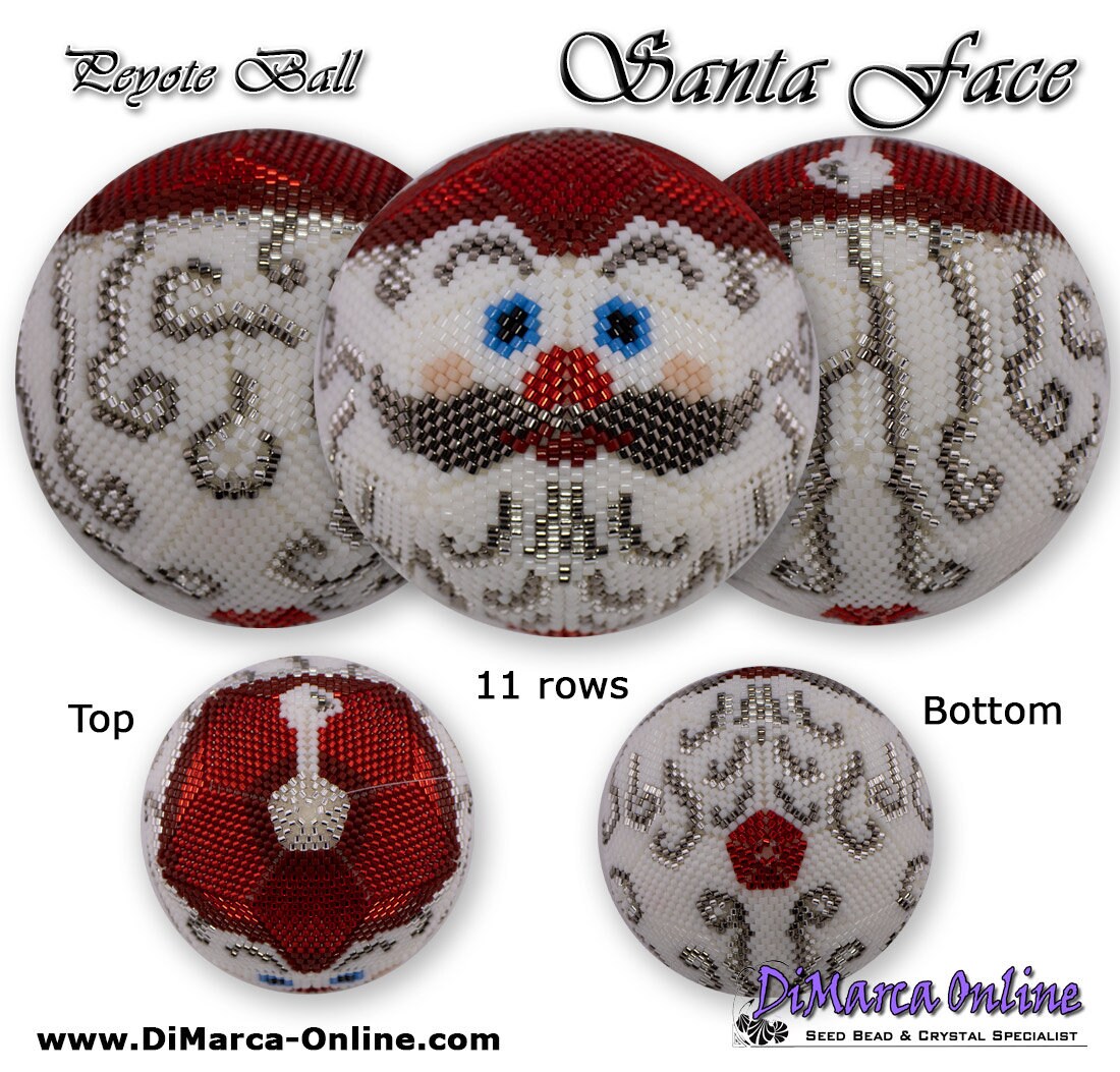 3D PATTERN VALUE PACK Santa 3D Peyote Stars and Balls | Etsy