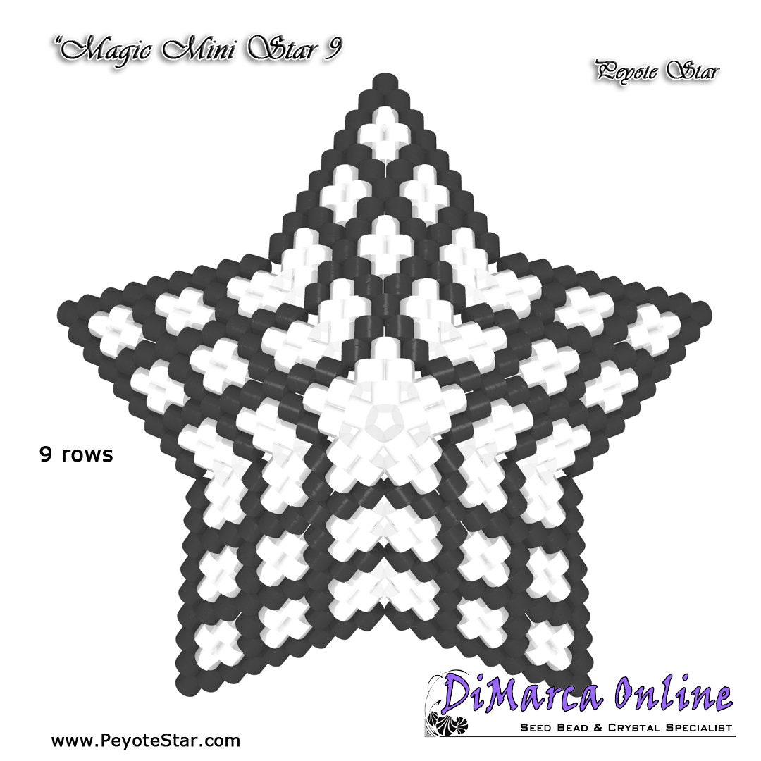 3D Peyote Star Beading Pattern ARABIAN NIGHTS ALL Stars with -  Portugal