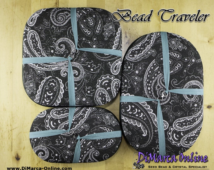 Traveller Beading Tray Silaba dark Green Paisley Etsy