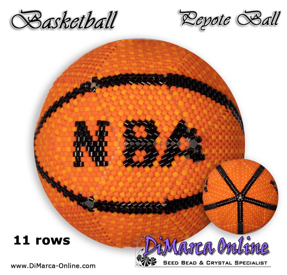 Basketball Beads, Sports Beads from Beads by the Dozen