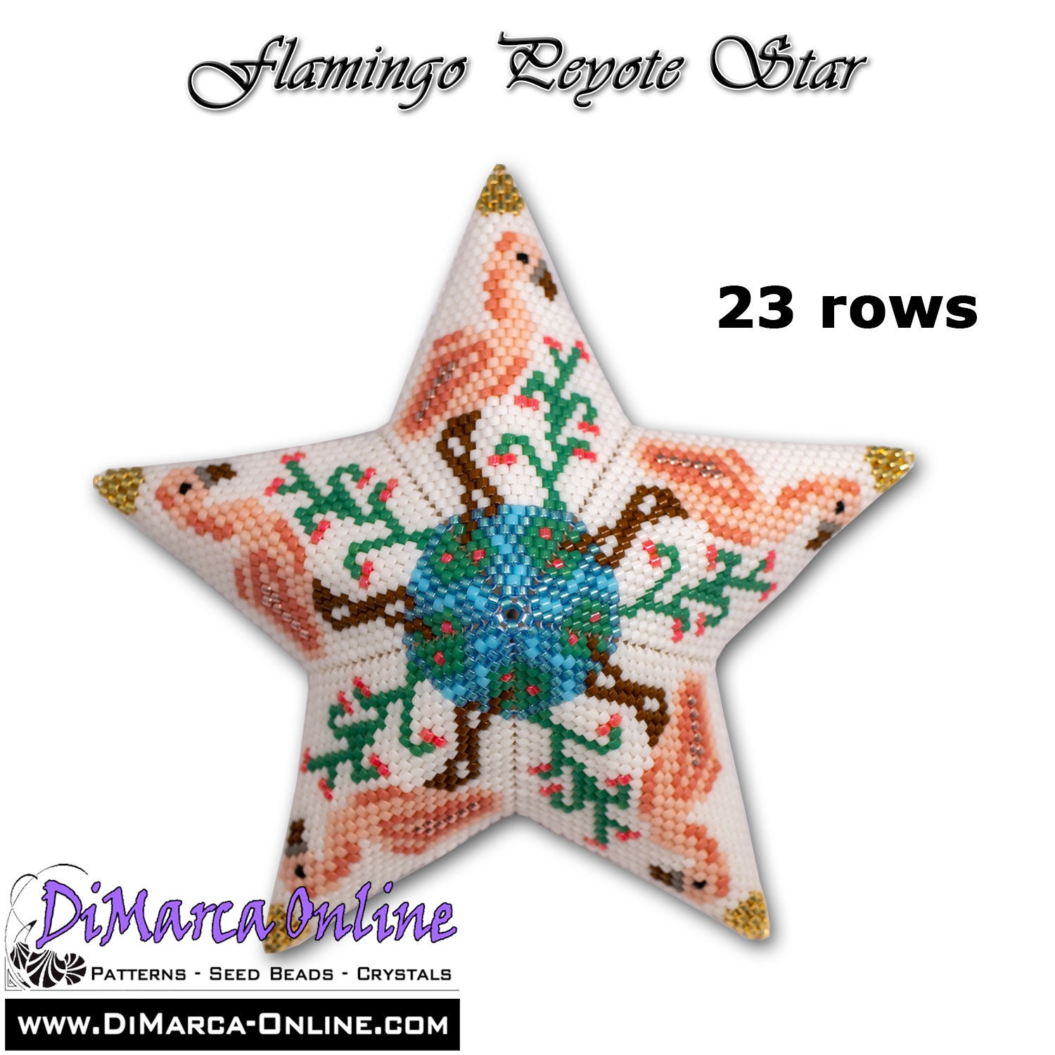 3D Peyote Star Beading Pattern ARABIAN NIGHTS ALL Stars with -  Portugal