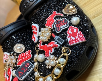 Scarpe Crocs personalizzate con strass fatte a mano