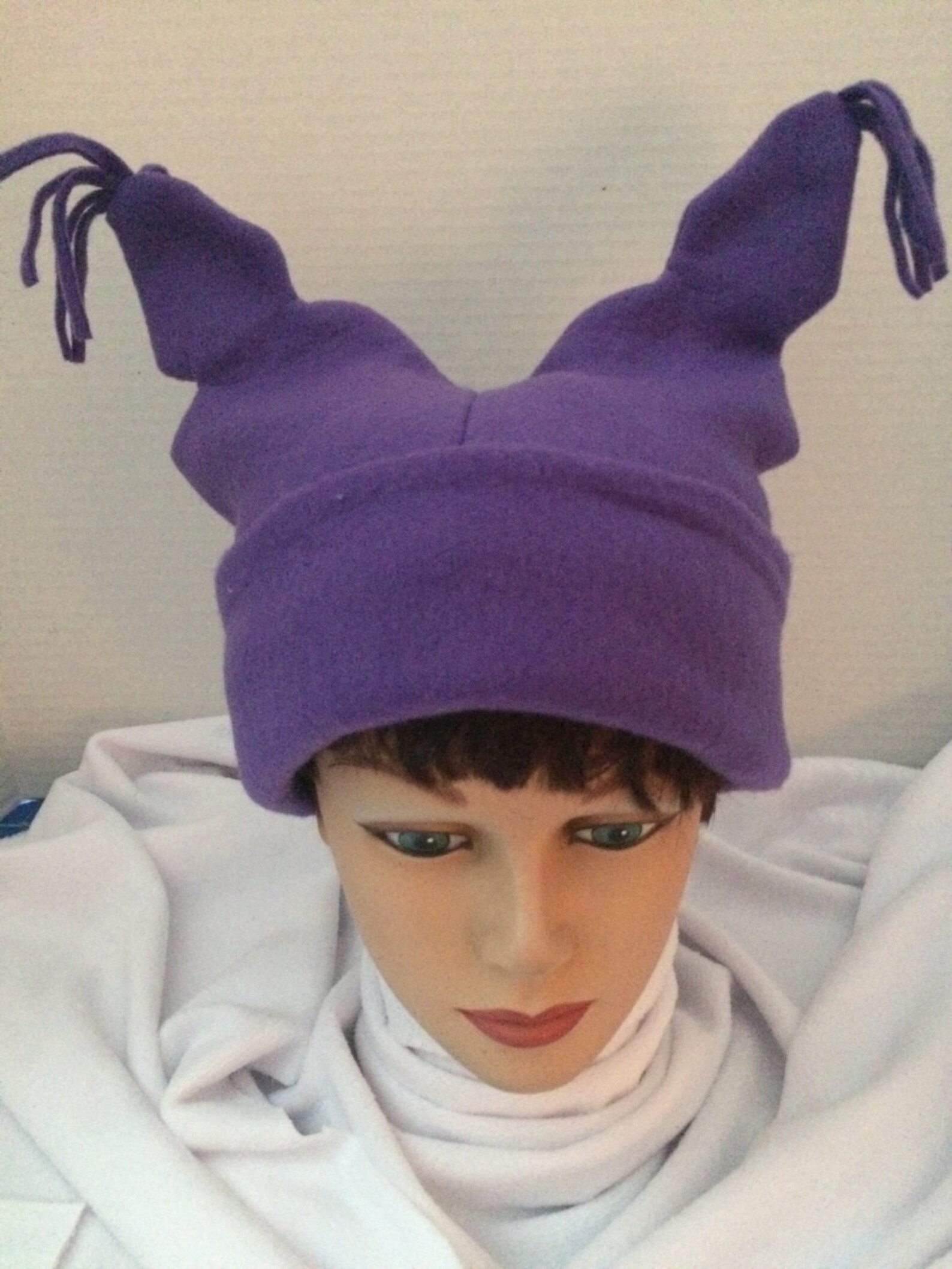 Purple Fleece Chowder Hat Etsy