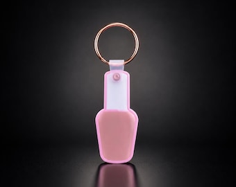 Llavero con tarjeta de visita para técnico de uñas / Reserva con un toque / Regalo para manicuristas, dueños de salones y profesionales de uñas a domicilio