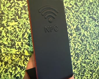 Paquete de 5 soportes de bienvenida NFC para alquileres vacacionales / Notas para anfitriones de Airbnb, WiFi, códigos / Letrero con función de toque para obtener información