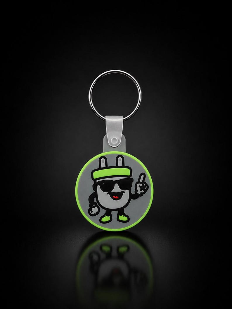 Llavero con tarjeta de visita Plug / Reserva con un toque / Regalo ideal para personas que buscan soluciones, contactos, relaciones públicas y emprendedores. imagen 1