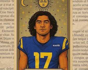 Naklejka winylowa Puka Nacua Los Angeles Rams