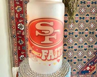 San Francisco 49ers glazen beker 16 oz