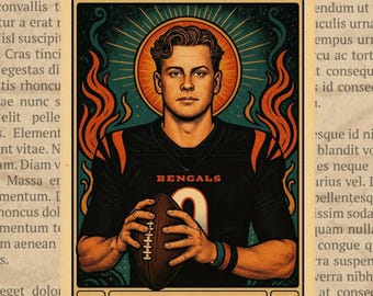 Joe Burrow-vinylsticker Cincinnati Bengals