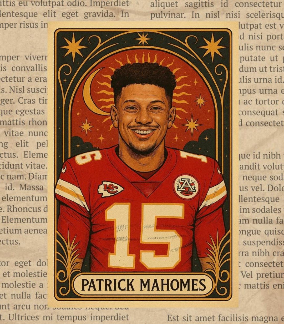 Patrick Mahomes Vinyl Sticker Kansas City Chiefs - Etsy