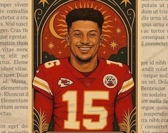 Patrick Mahomes Vinyl Sticker Kansas City Chiefs
