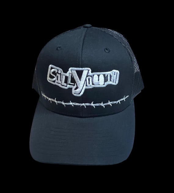Embroidered Black Trucker Hat - Etsy
