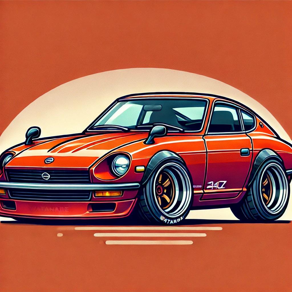 240z Car Drawing - Etsy