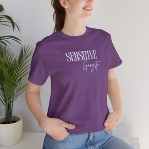 Sensitive Gangsta | Fun | Trendy | Gangster | Mom | Shirt | T-shirt | Bella Canvas Jersey Short Sleeve Tee