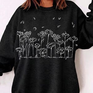 SVG PNG com estampa sutil de flor anti-Trump, camiseta FDT, camiseta política anti-Trump, SVG de justiça social e direitos dos imigrantes, camiseta feminista discreta.