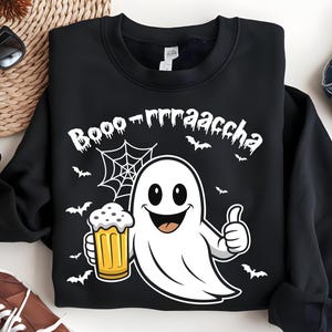 Boo Rracha Halloween Ghost PNG, Borracha Ghost Svg, Latino Halloween Svg, Mexican, Spanish Halloween Png, Drunk Ghost Svg, Sublimation PNG